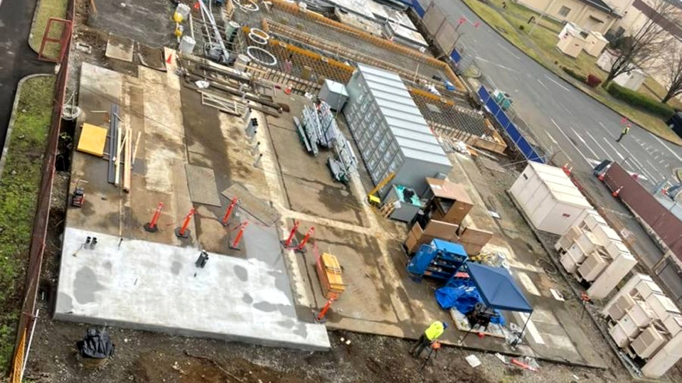 Construction of a Yokota Air Base steam plant